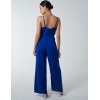 Button Front Strappy Jumpsuit