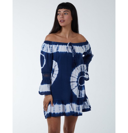 Bardot Tie Dye Tunic Dress