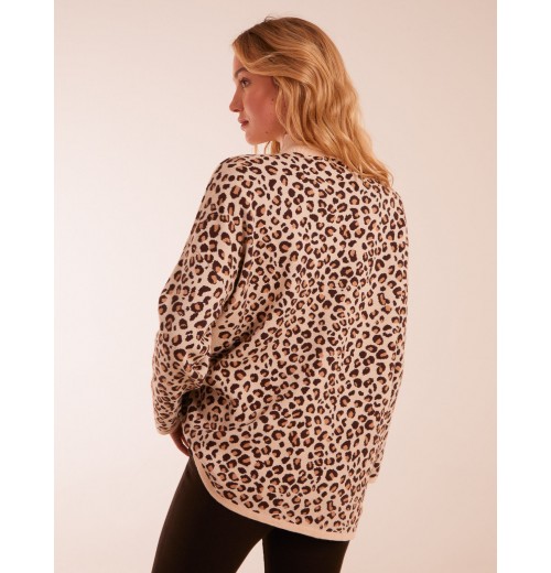 Animal Print Pocket Jumper