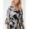 Twist Front Floral Print Tunic