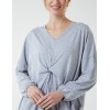 Twist Front Cotton Tunic With Side Pocket