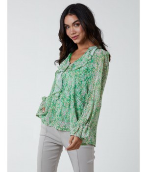 Chiffon Frill Blouse