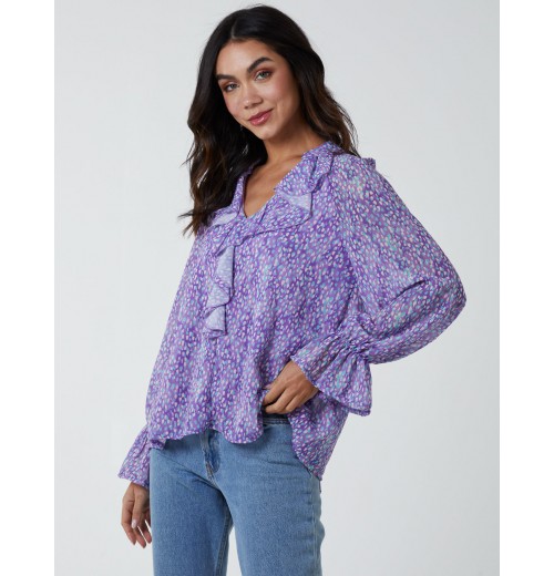 Chiffon Frill Blouse