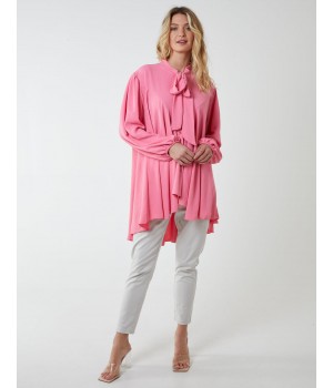 A Line Hi Low Tunic Blouse