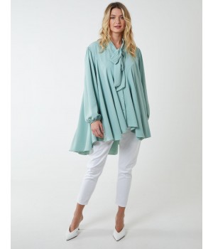 A Line Hi Low Tunic Blouse