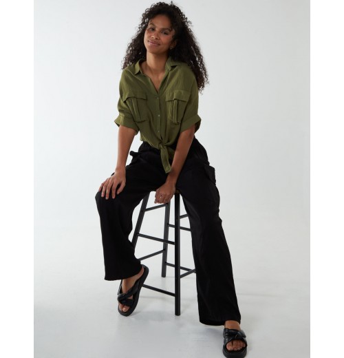 Wide Leg Cargo Trouser