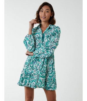 Paisley Button Down Dress