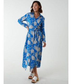 Paisley Belted Dress