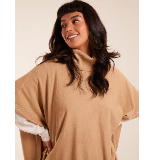 High Neck Poncho