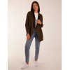 Suede Look Waterfall Jacket