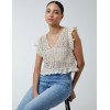 Crochet Frill Detail Vest