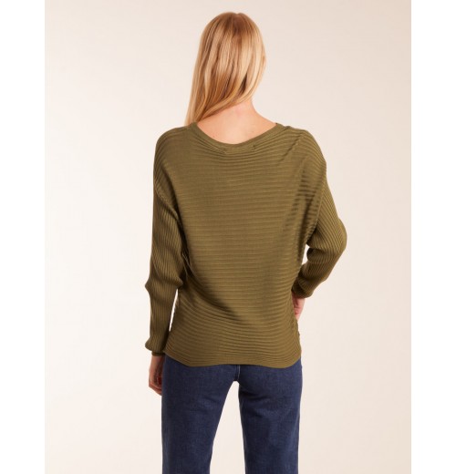 Ribbed Batwing Jumper