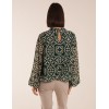 High Neck Baroque Blouse