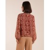 High Neck Baroque Blouse