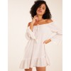 Bardot Tunic Dress With Frill Hem